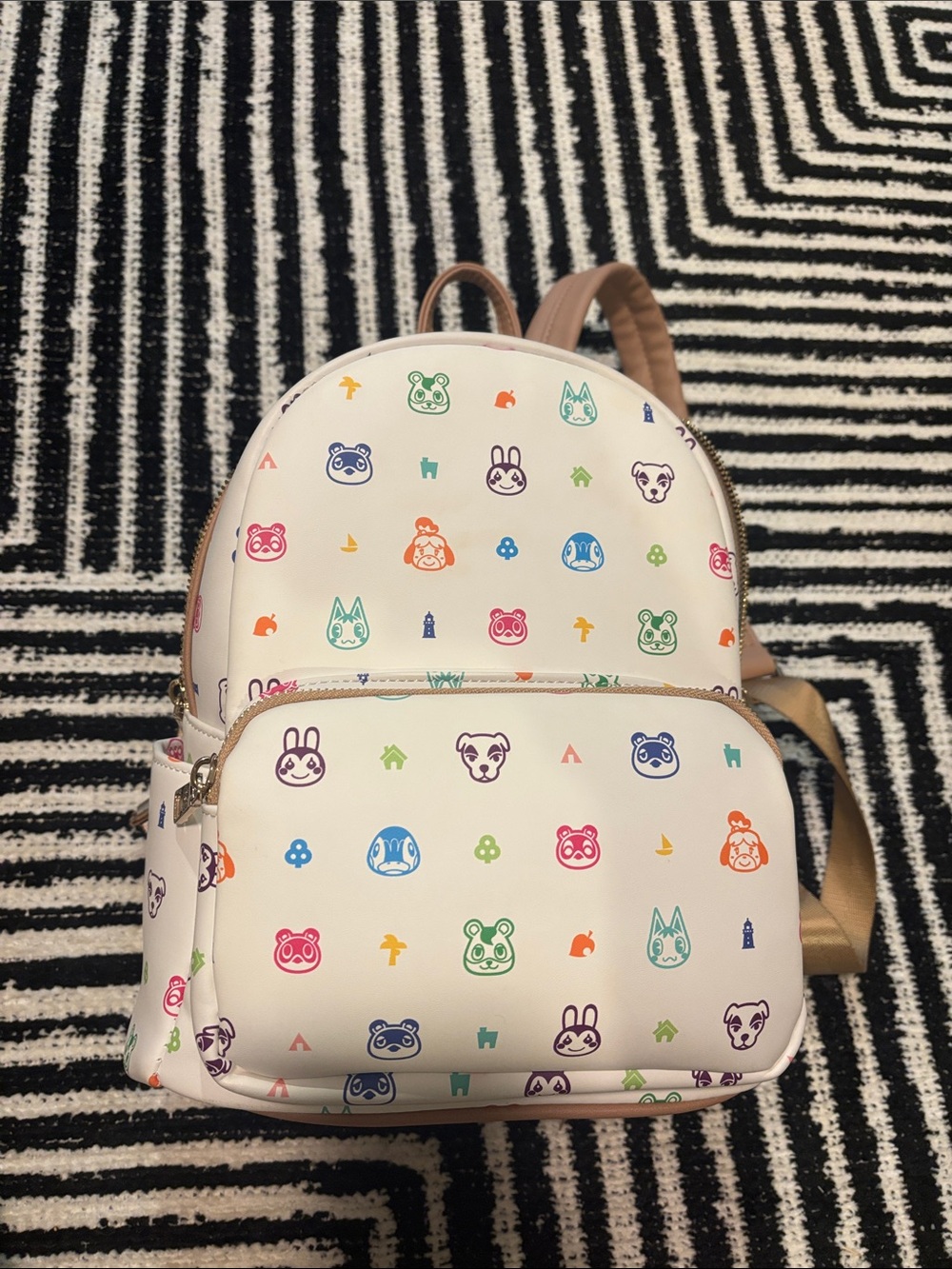 Controller Gear Animal Crossing Faux Leather 13" Mini Backpack